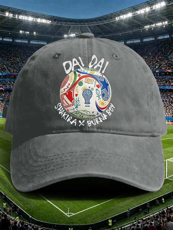 Retro Dai Dai Print Baseball Cap