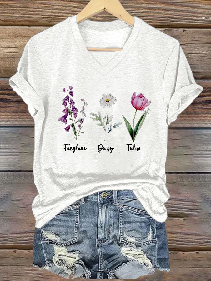 Women's Floral FDT Print T-Shirt
