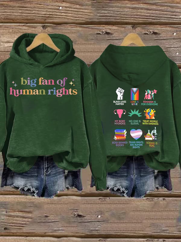 Women's  staunch supporter of human rights  Hoodie