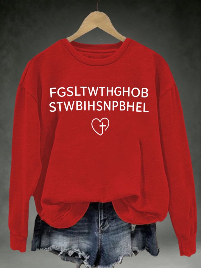 Women's FGSLTWTHGHOB STWBIHSNPBHELPrinted Crewneck Sweatshirt