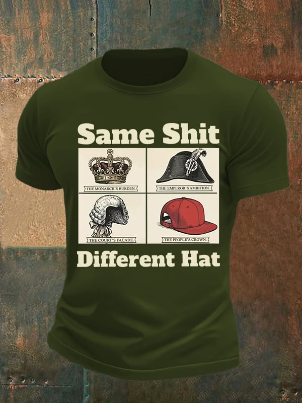 Men's Same Shit Different Hat FDT Print  T-Shirt