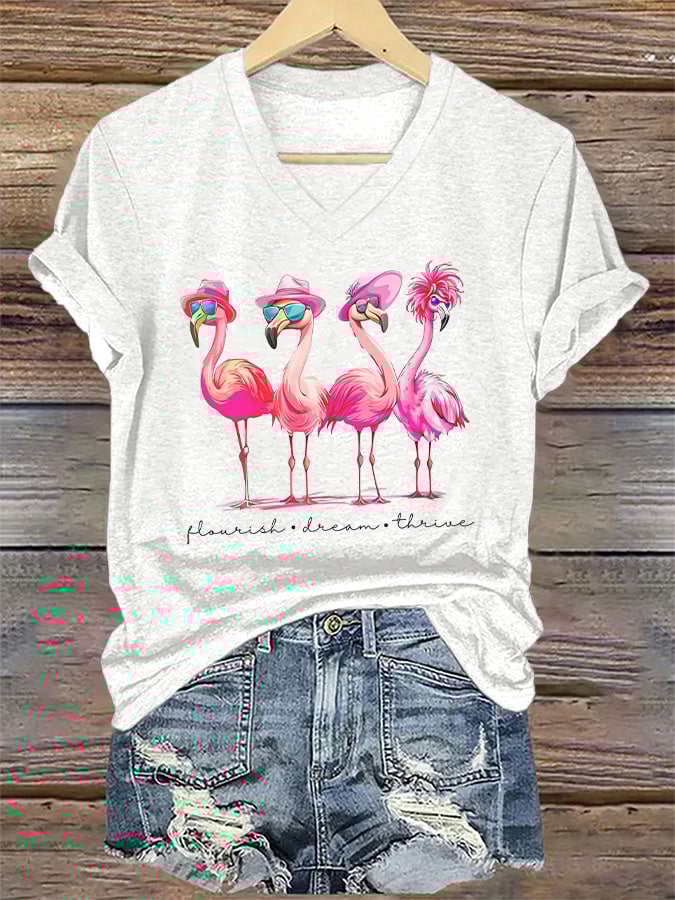 Women's Fashion Casual FDT Flame Bird T-shirt