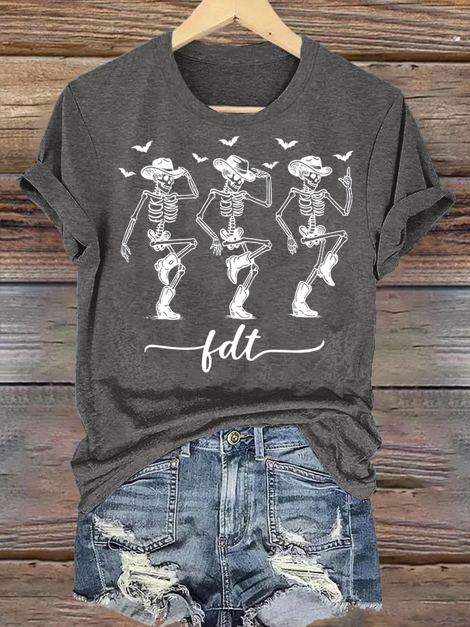 Women's Cowboy Skull T-Shirt