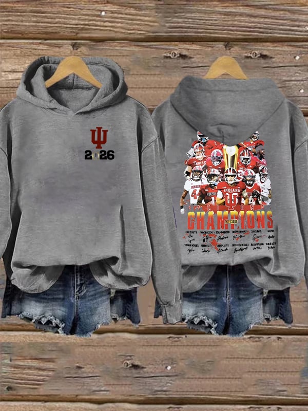 Women's  Football Print Hoodies