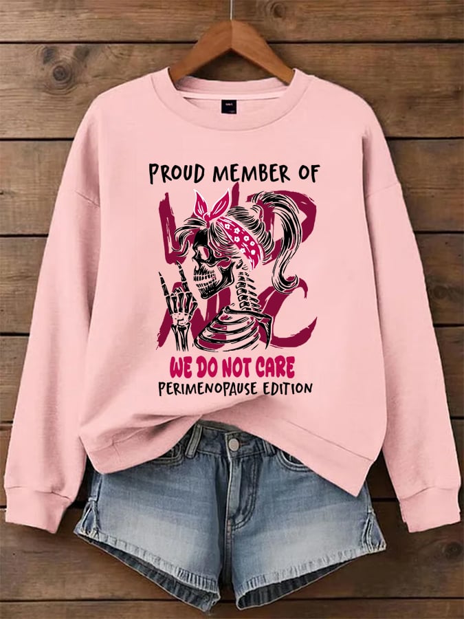 Women's  WDNC Menopause And Perimenopause Print Sweatshirt