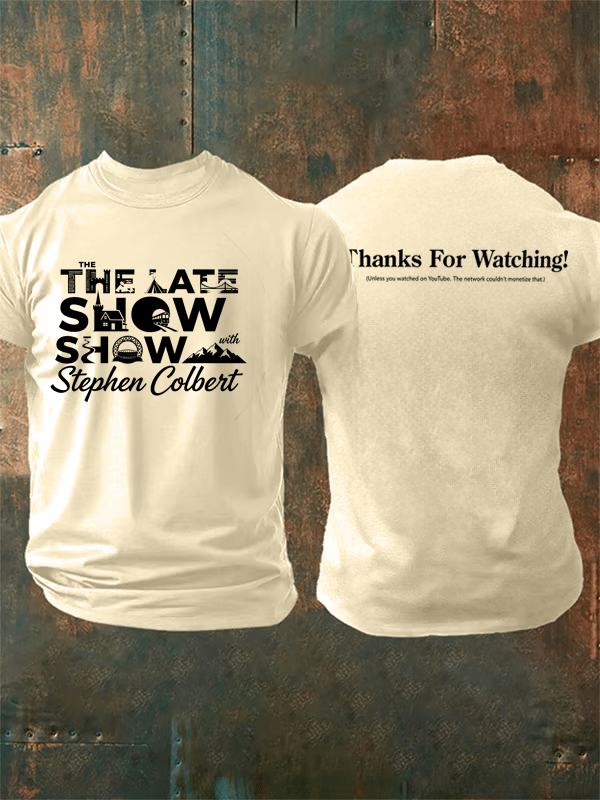 Men's Retro Last Show Print T-Shirt
