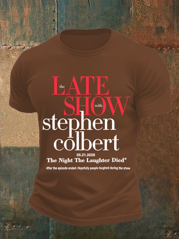 Men's Retro Last Show Print T-Shirt