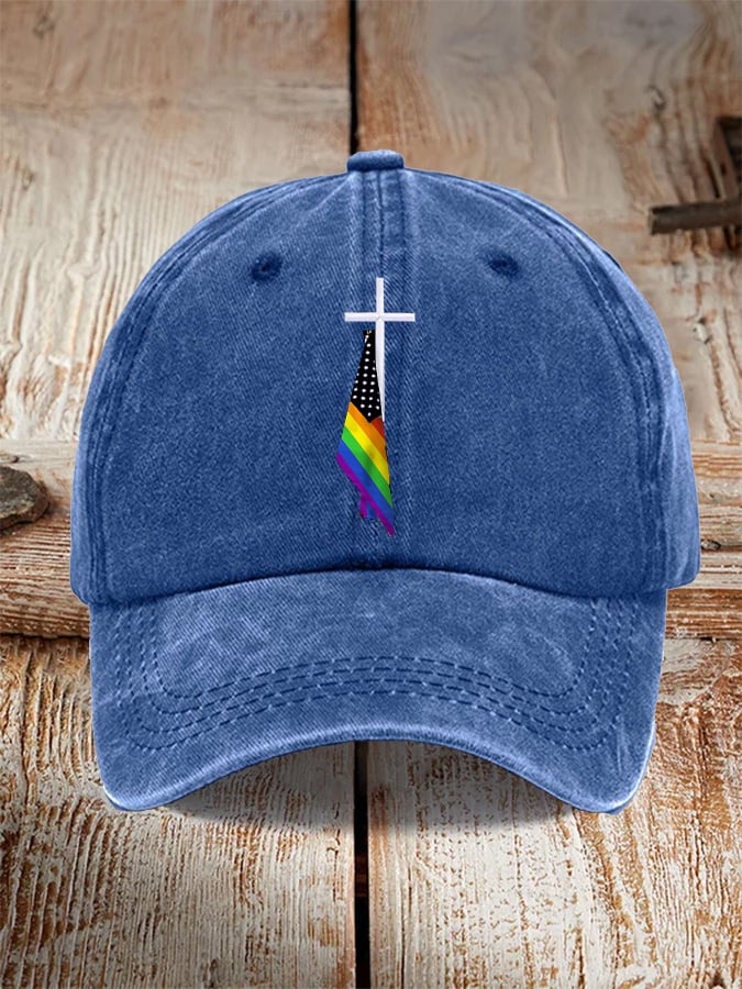 Unisex Gay Pride Print Printed Hat