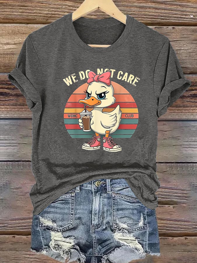 Women's  Retro Funny Proud Member Of Club We Do Not Care Menopause Perimenopause Print  T-Shirts