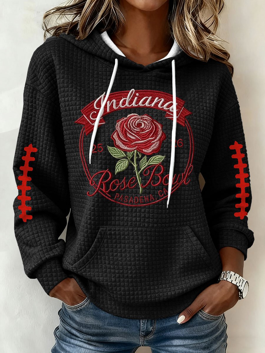 Women's Football Print Hoodie Sweatshirt