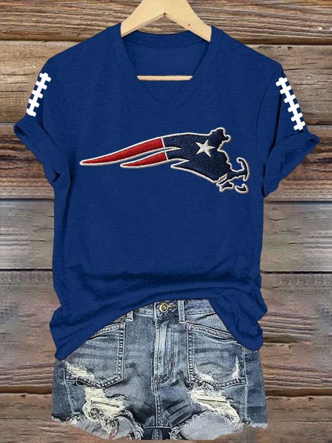 Women's Football Printed T-Shirt