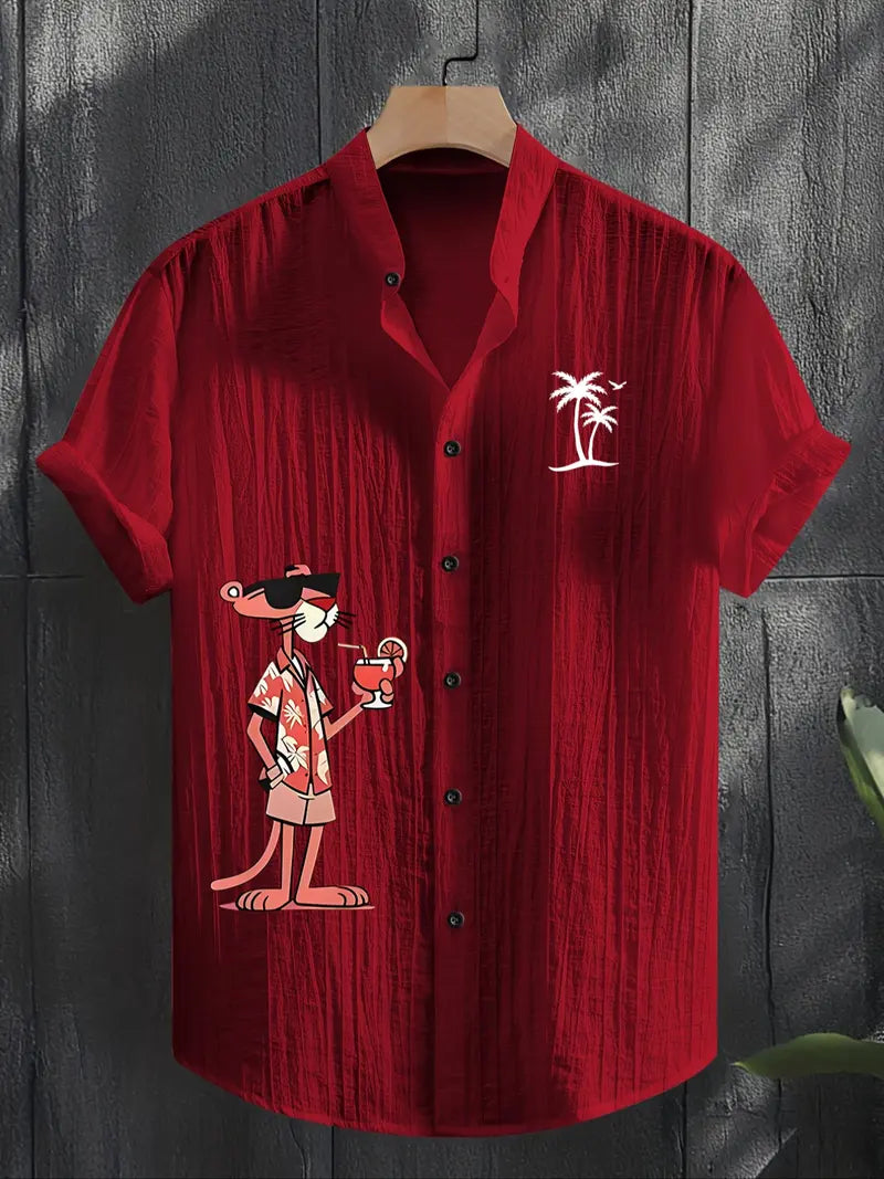 Unisex Summer Casual Tropical Beach Shirt