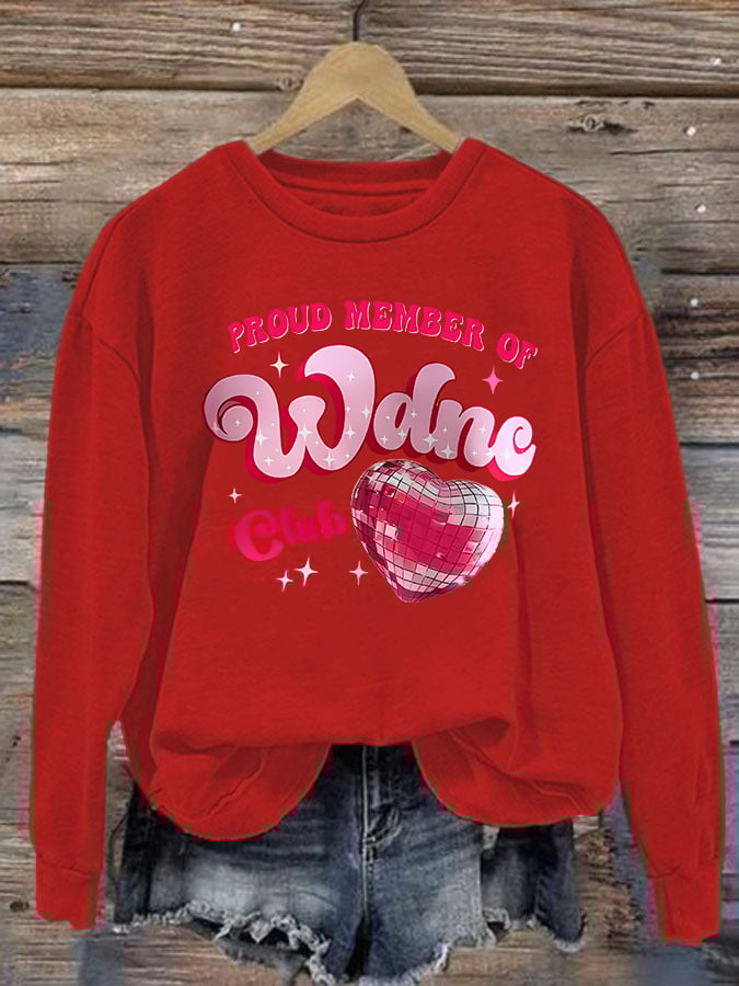 Women's Retro Funny Proud Member Of Club We Do Not Care Menopause Perimenopause Print  Sweatshirt