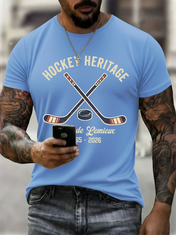 Men's RIP PEPE Hockey Heritage ,Hockey Fan T- Shirt