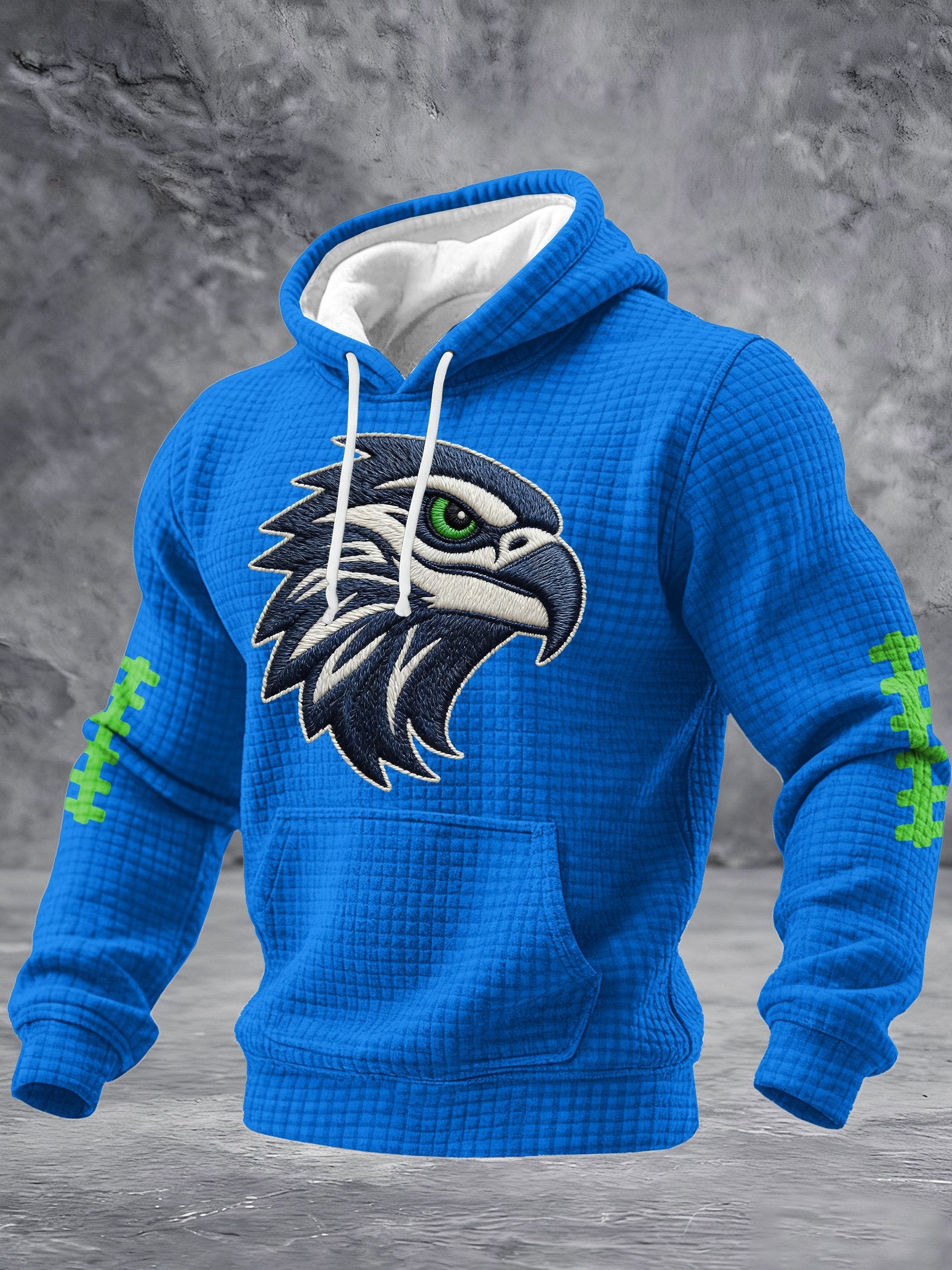Men's Football Print Hooded Sweatshirt