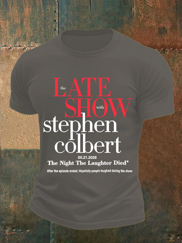 Men's Retro Last Show Print T-Shirt