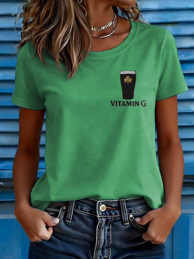 Women's Vitamin G St. Patrick's Day Print T-shirt