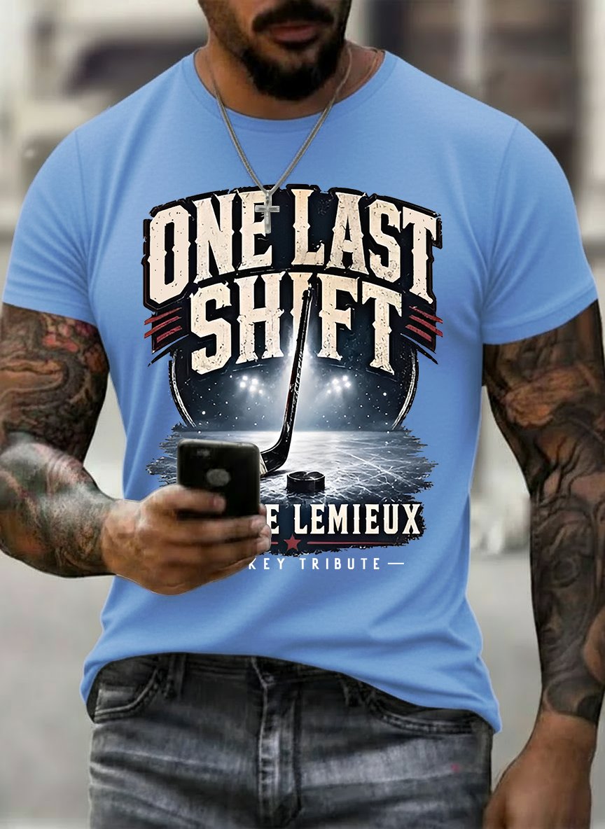 Men's One Last Shift Shirt, Hockey Tribute T-Shirt