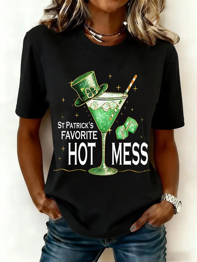 Women's  St. Patrick's Day Print T-Shirt