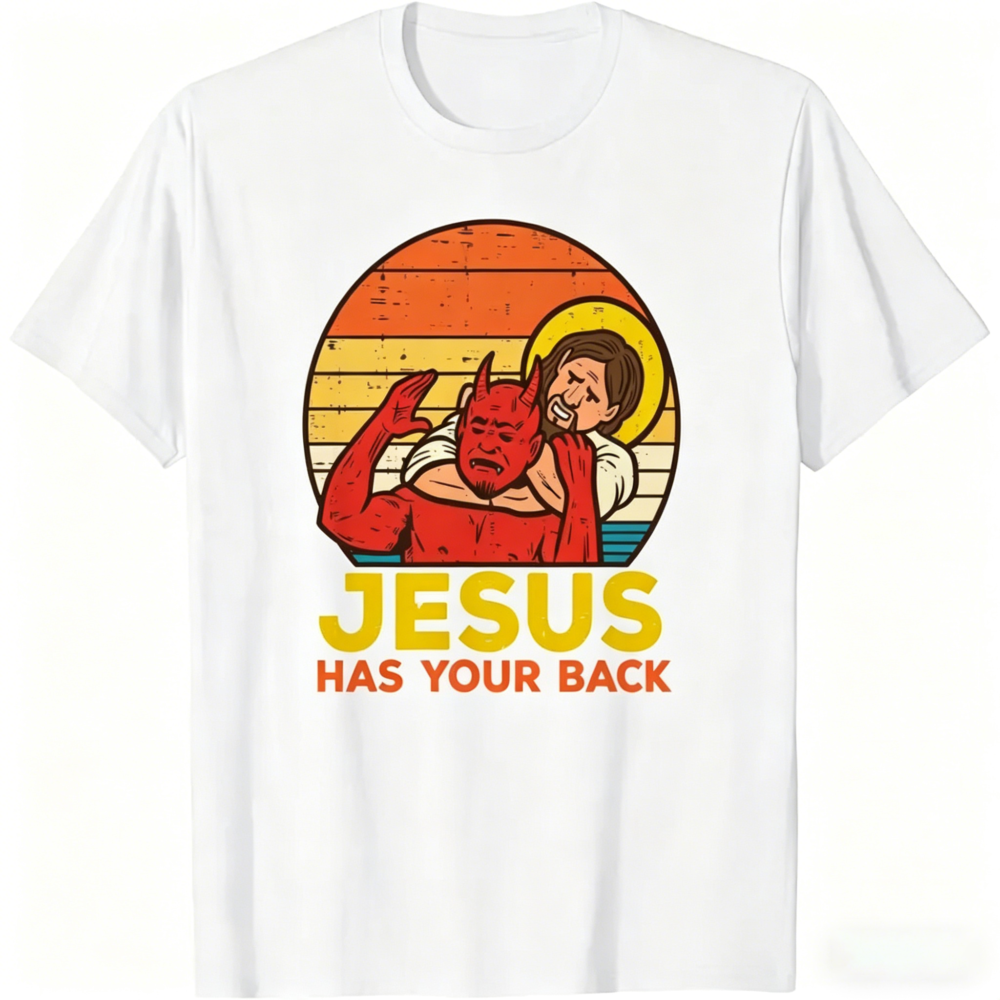 Unisex Cotton Jesus Has Your Back Jiu Jitsu T-Shirt