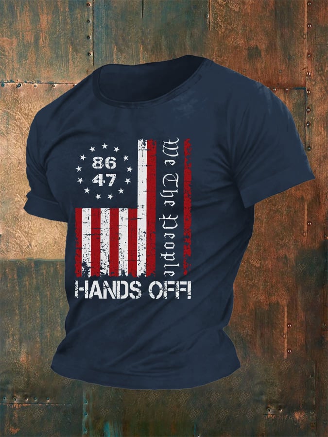 Men's We The People Hands Off My Social Security Print T-Shirt
