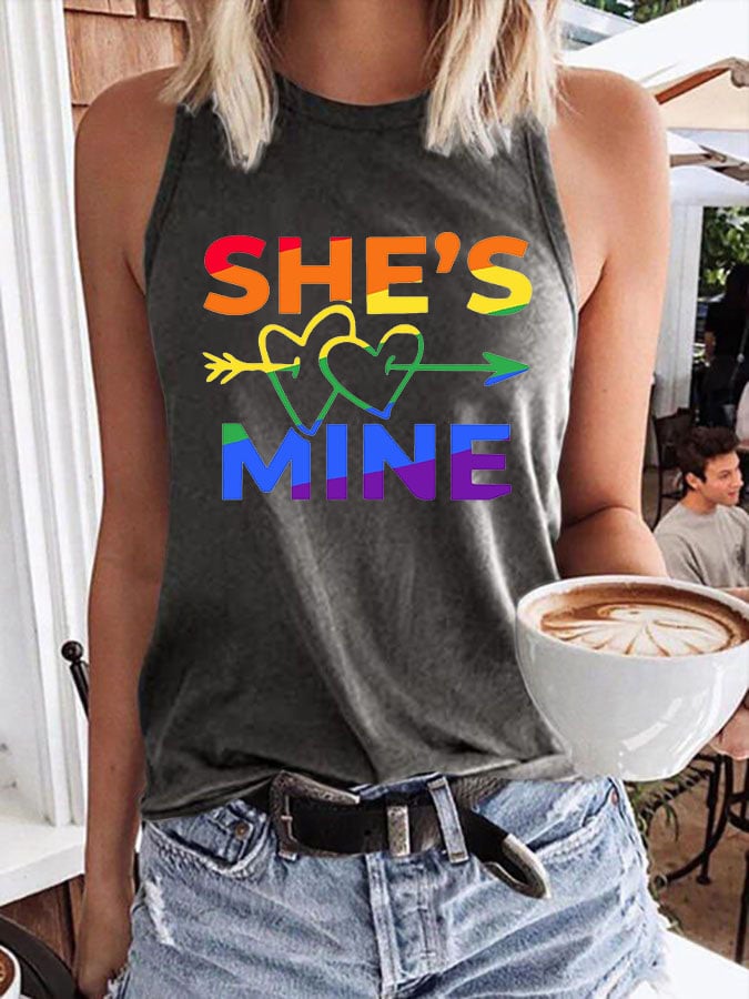 Women's She's Mine Print Tank Top