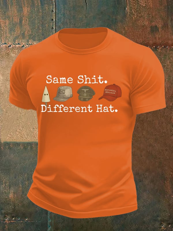 Men's  Same shit Different costume Print T-Shirt