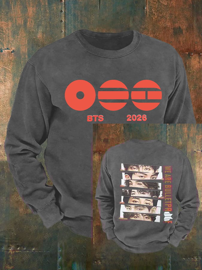 Men's K-pop Print  Sweatshirt