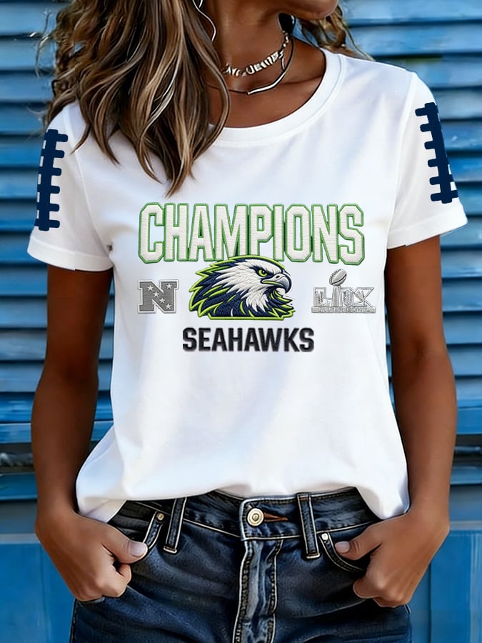 Women's Football Print T-shirt