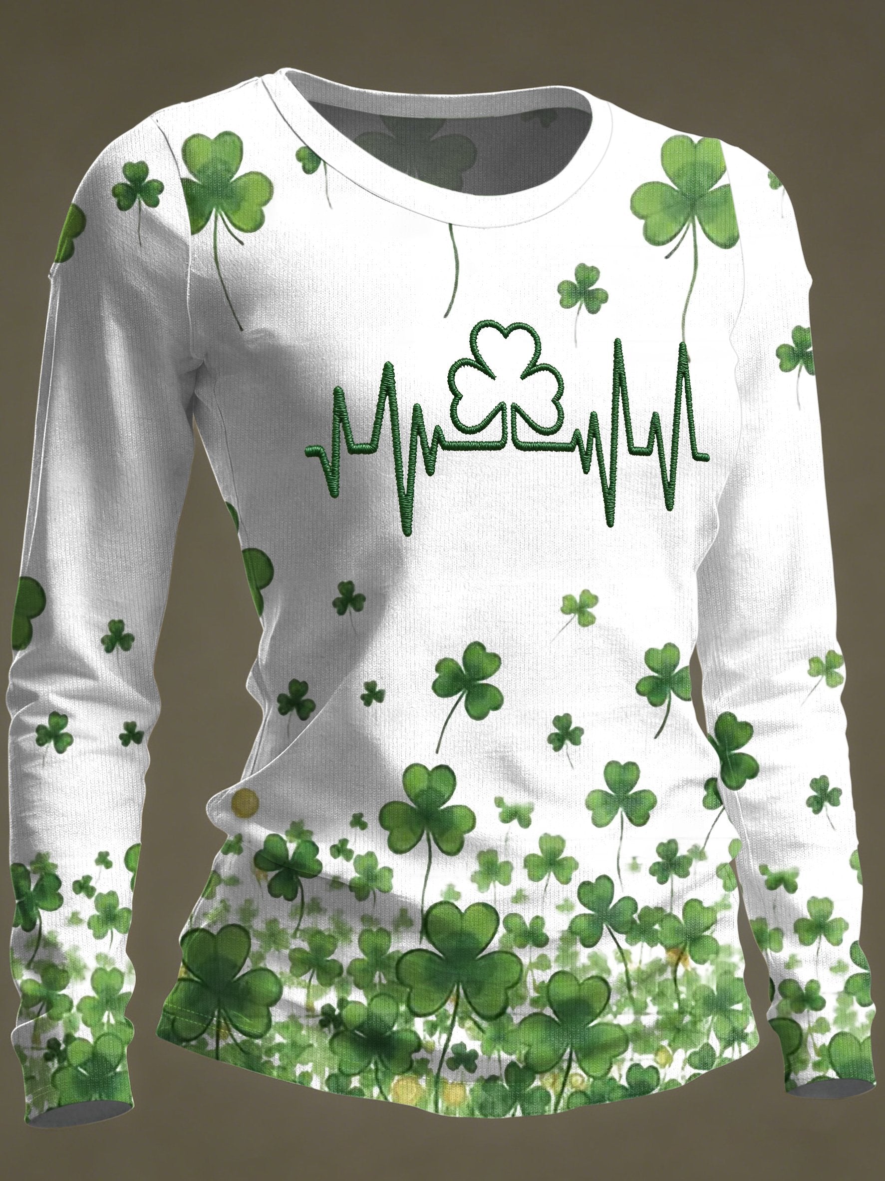 Women's Casual Print Long-Sleeve T-Shirt