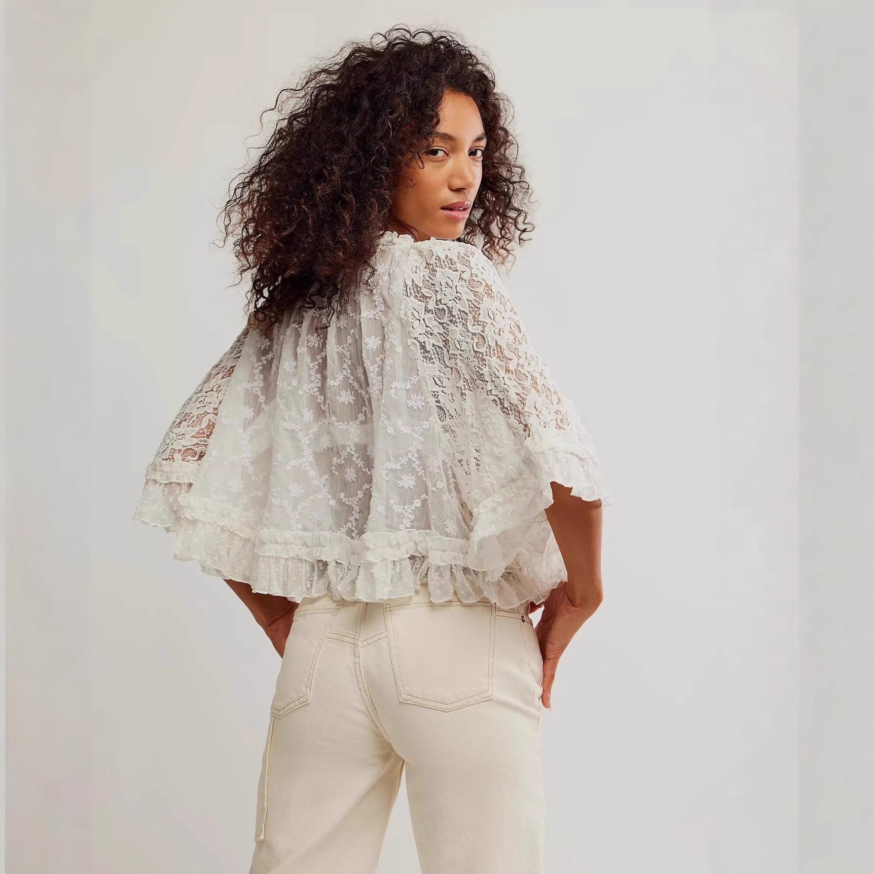 Women's Summer Trendy Lace T-Shirt