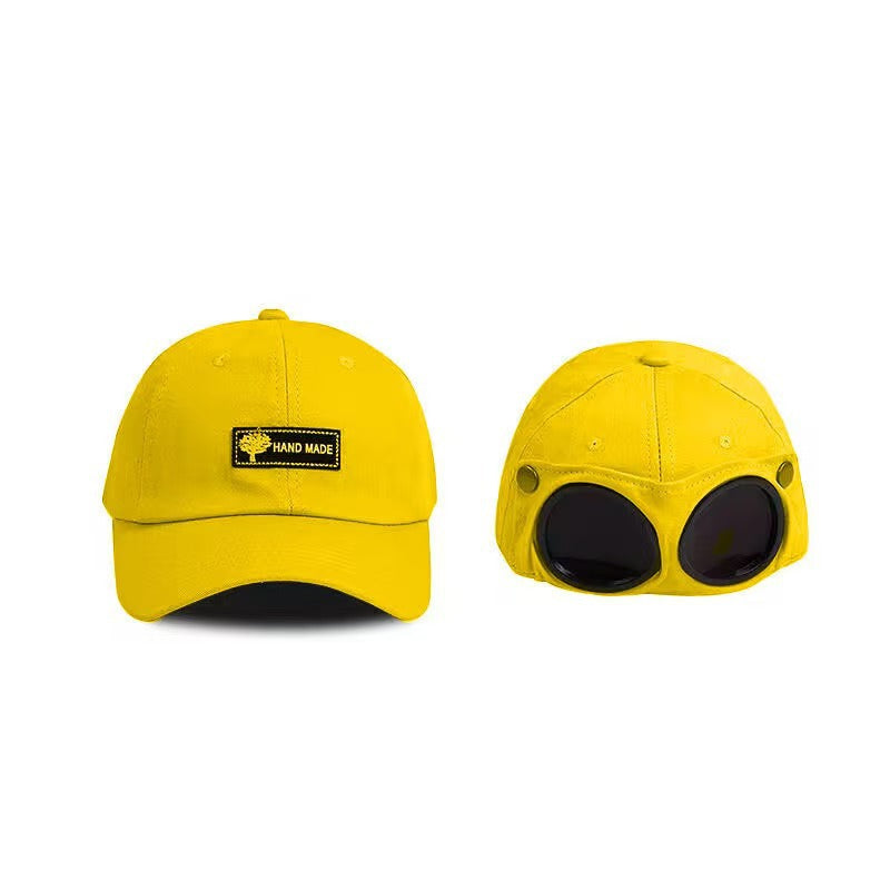 Unisex Style Pilot Baseball Cap Curved Visor Casual Style, Sunshade