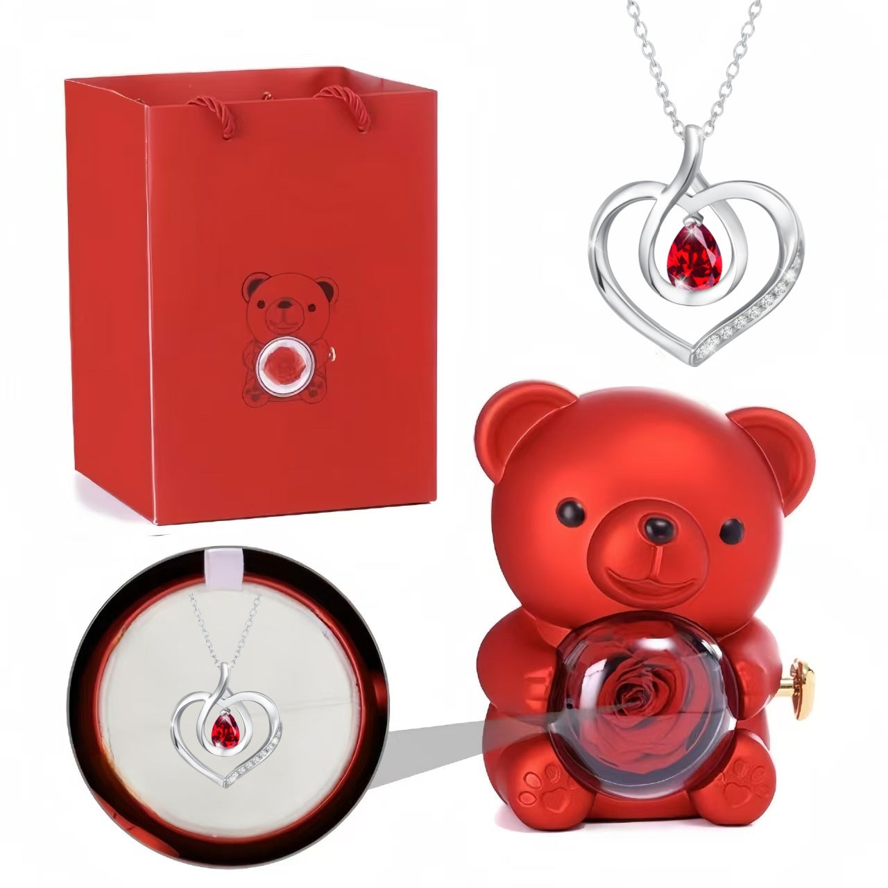 Valentine's Day🎁Rose necklace gift box