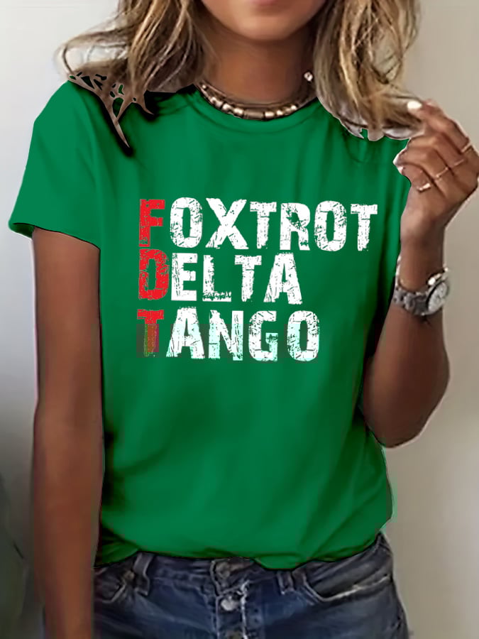 Women'S Casual Round Neck T-Shirt