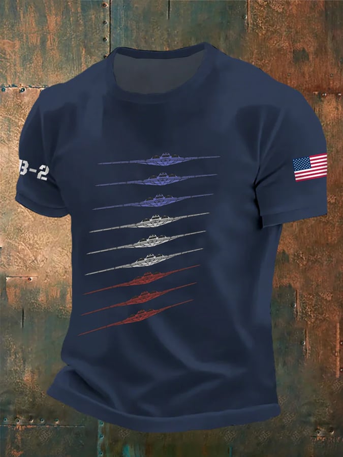 Men's B-2 Spirit Stealth Bomber Print T-Shirt