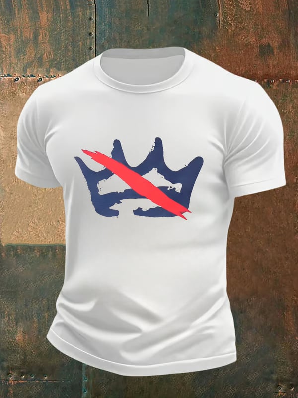 Men's America has no kings print  T-Shirt