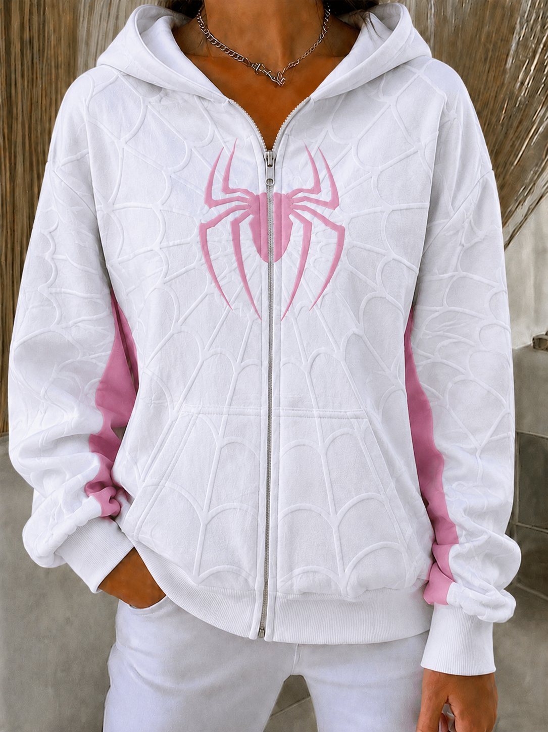Women's Spider Graphic Print Sweatshirt
