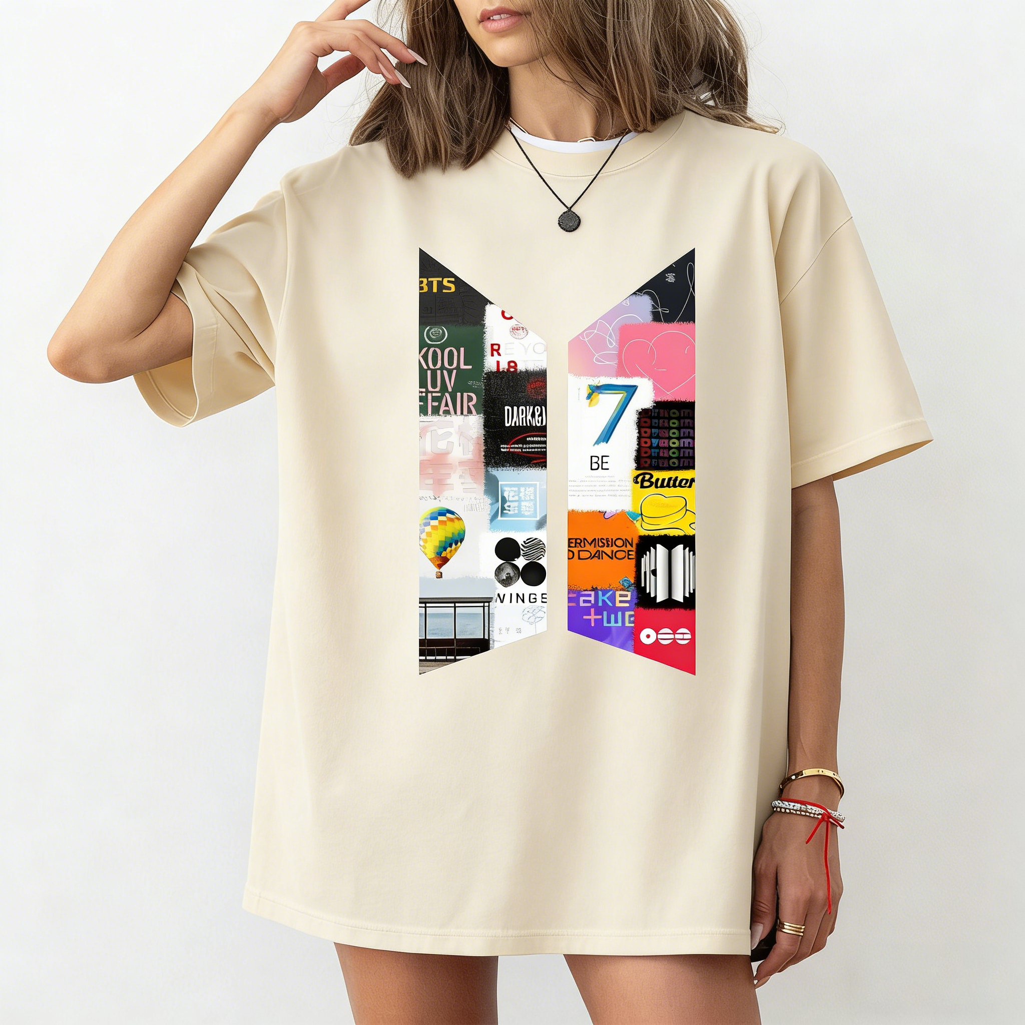 Women's BTS album logo T-shirt