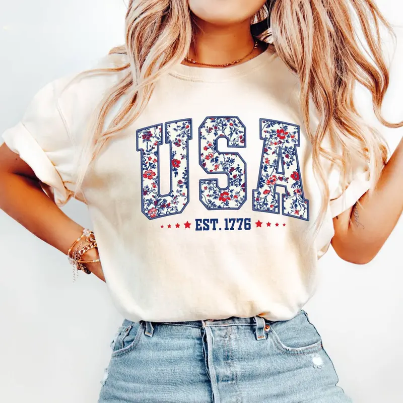 Women's Comfort Colors USA Shirt
