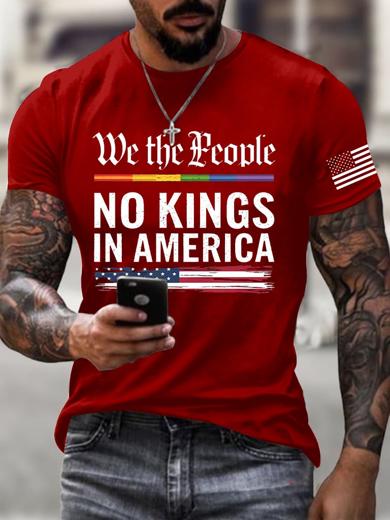 Men's Casual Fashion Reject The King Fdt Round Neck T-Shirt