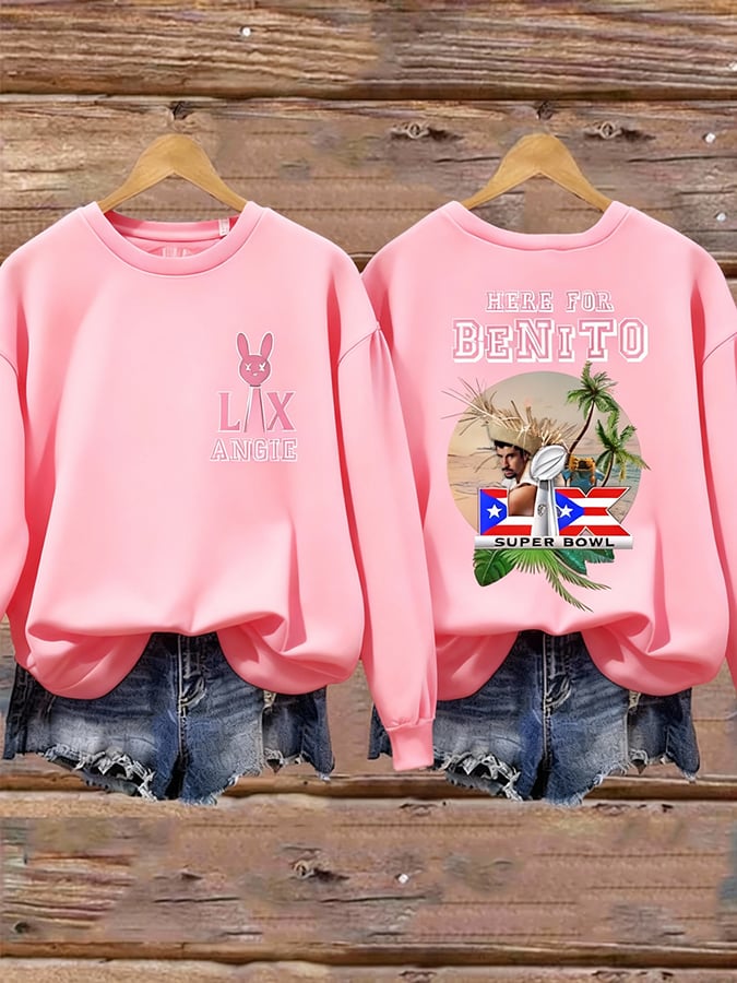 Women's Puerto Rico Print Sweatshirt
