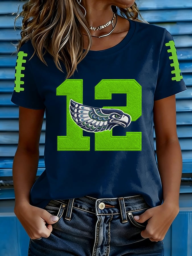Women's Football Print T-shirt