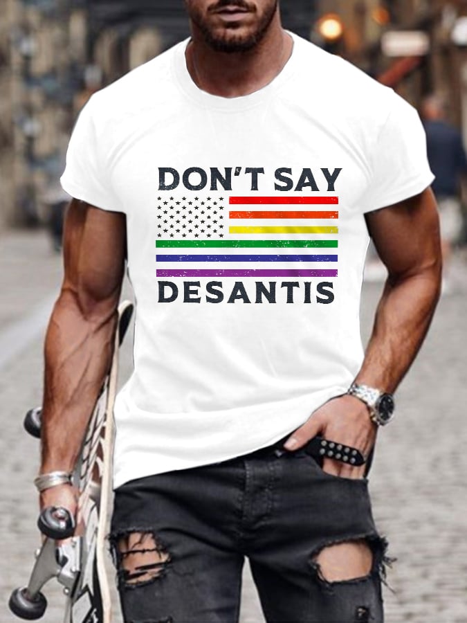 Men'S Don't Say Desantis Print T-shirt