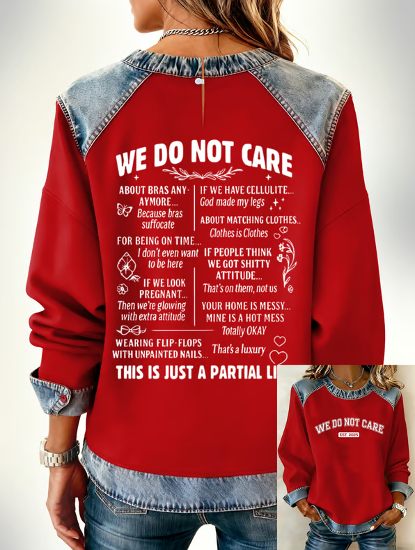 Retro Funny Proud Member Of Club We Do Not Care Menopause Perimenopause Print Sweatshirt