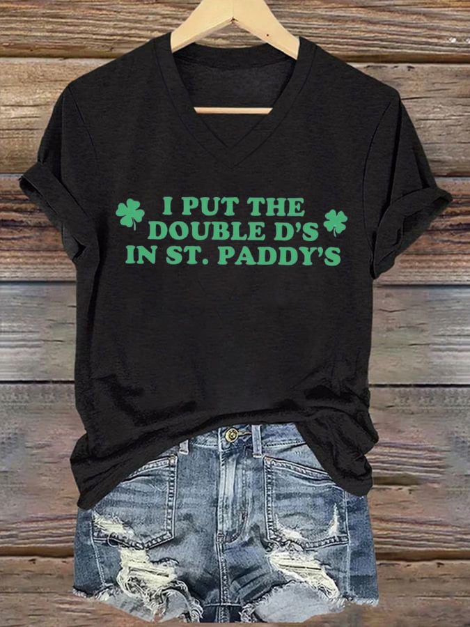 Women's St. Patrick's Day Printed Short-Sleeved T-shirt