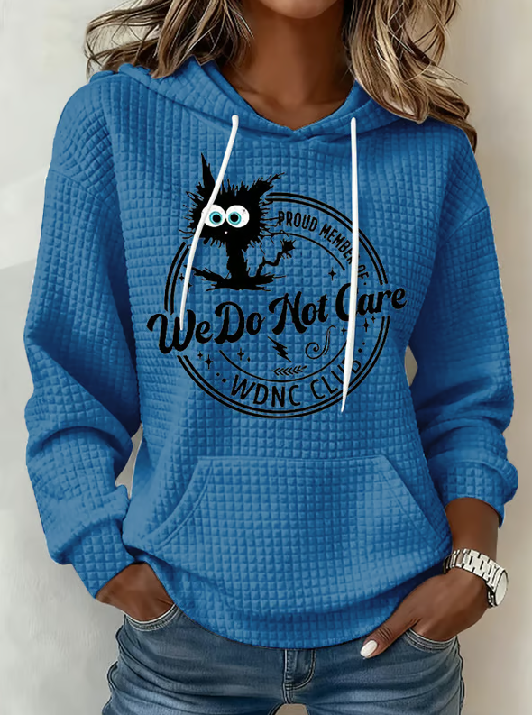 Retro Funny Proud Member Of WDNC Club We Do Not Care Menopause Perimenopause Print Hoodie