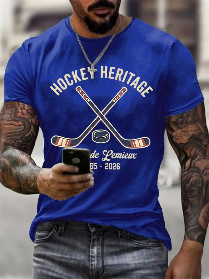 Men's RIP PEPE Hockey Heritage ,Hockey Fan T- Shirt