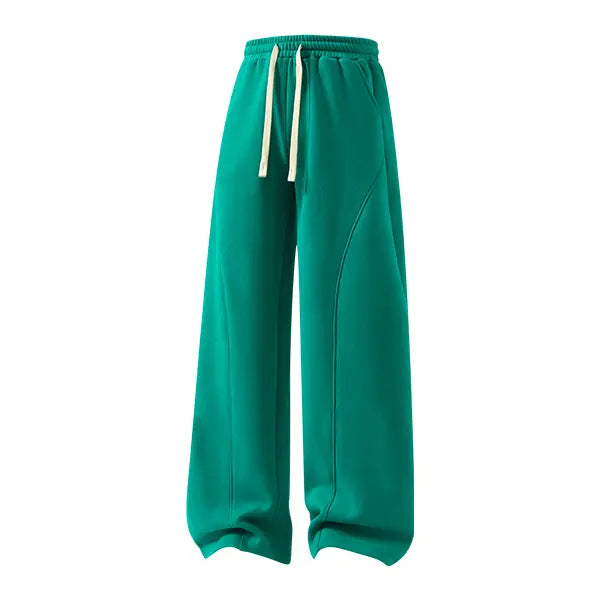 ❄️🖤 Unisex Fleece-Lined Casual Pants – Oversized Loose-Fit Drawstring Trousers 🔥✨👖