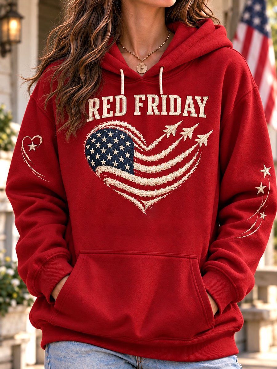 RED Friday Colorblock Troop Support Hoodie