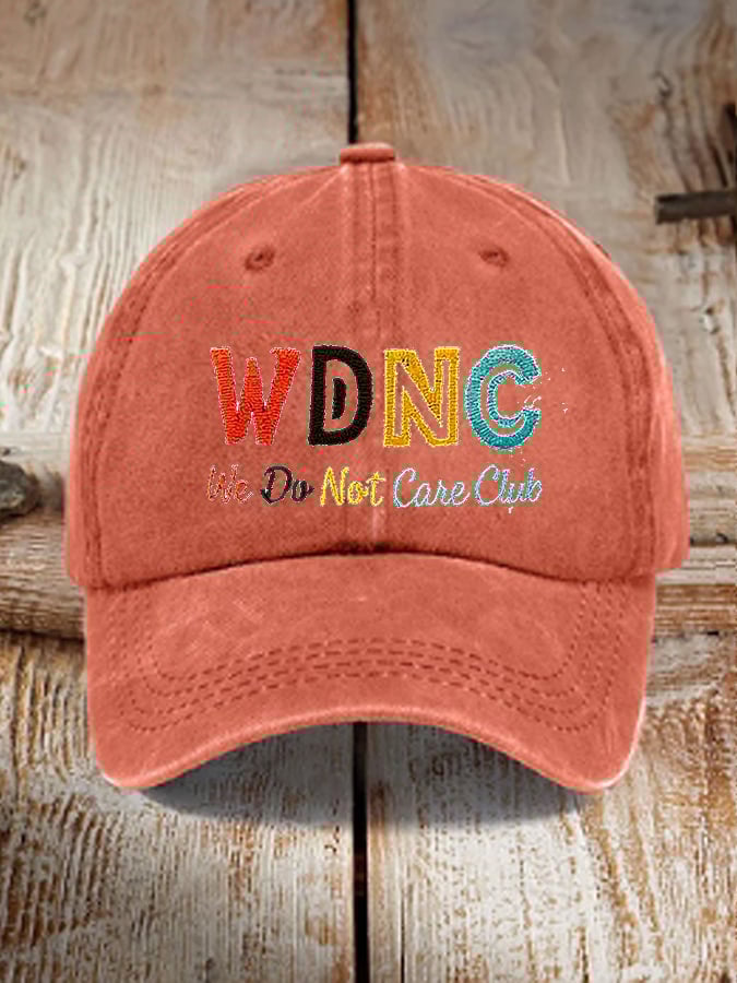 Unisex  Retro Funny WDNC We Do Not Care Club Menopause Perimenopause Print Baseball Cap
